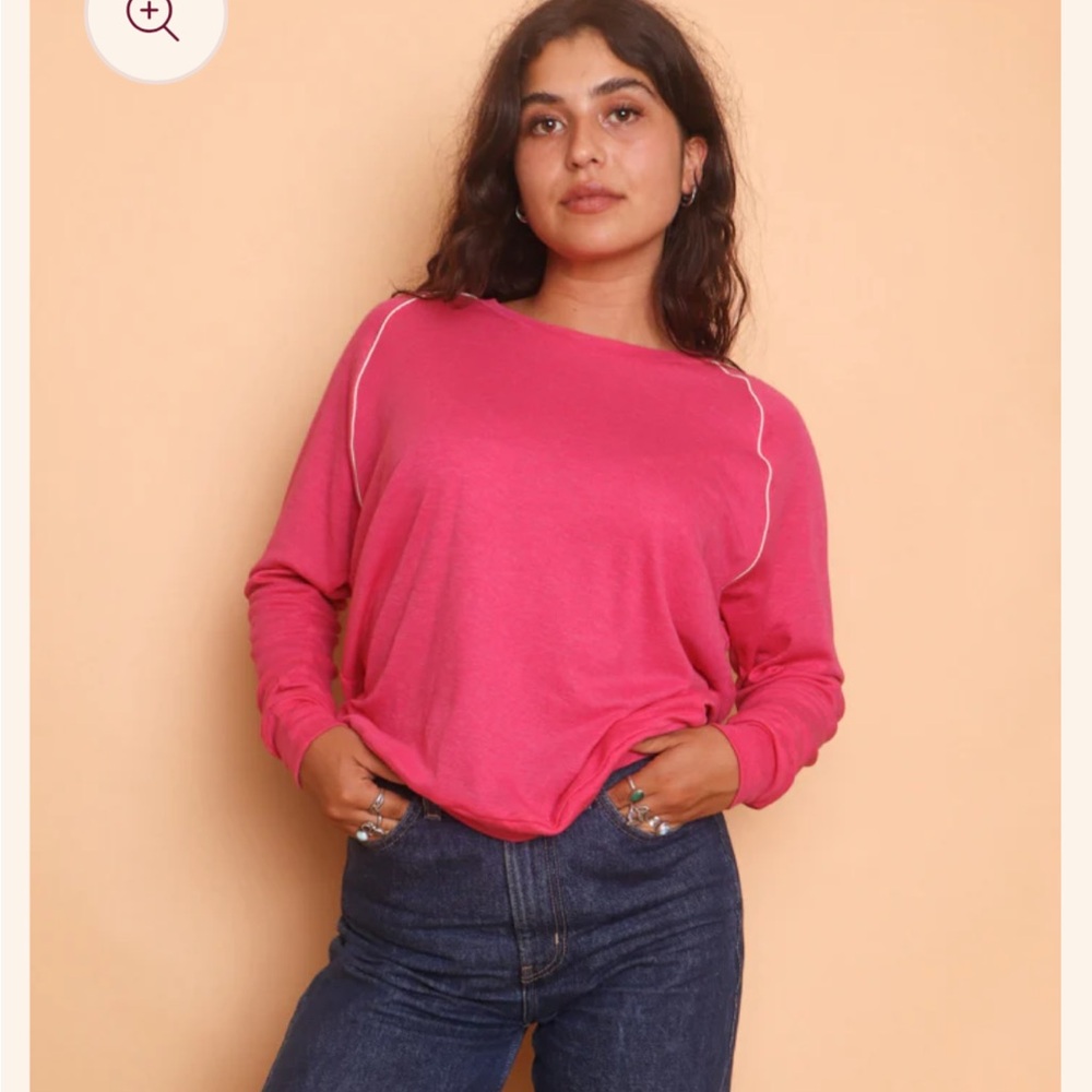 Camp Collection Pink Long Sleeve Tee